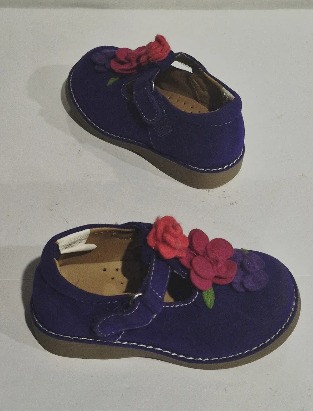 GYMBOREE Kids Purple Floral Mary Jane Shoes Size 6